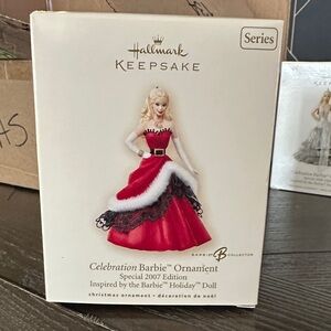 NIB Hallmark Keepsake Celebration Barbie Ornament